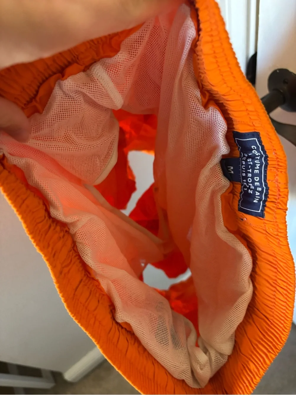 VILEBREQUIN Moorea Water-Reactive Rocket Medusa Swim Trunks Orange Size Medium